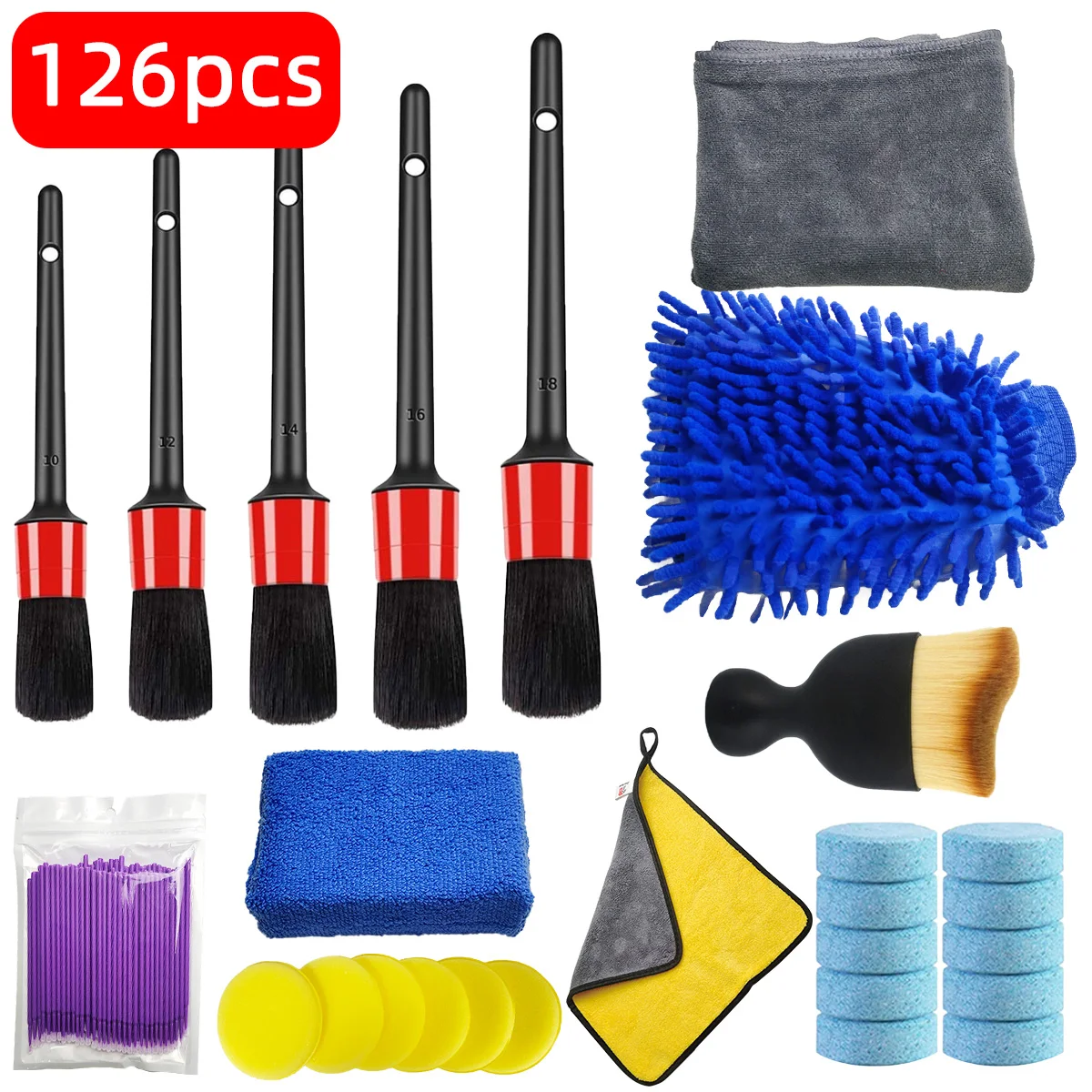 Dirt Brush Interior - Kit de limpeza de detalhes de