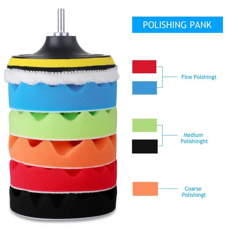 Polish Pad Set Buffer - Kit de almofadas de polimento de