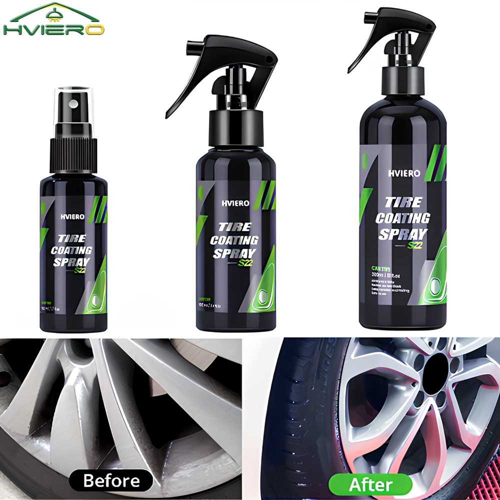Tire Shine Spray Sealant - Gloss para pneus hviero s22, spray