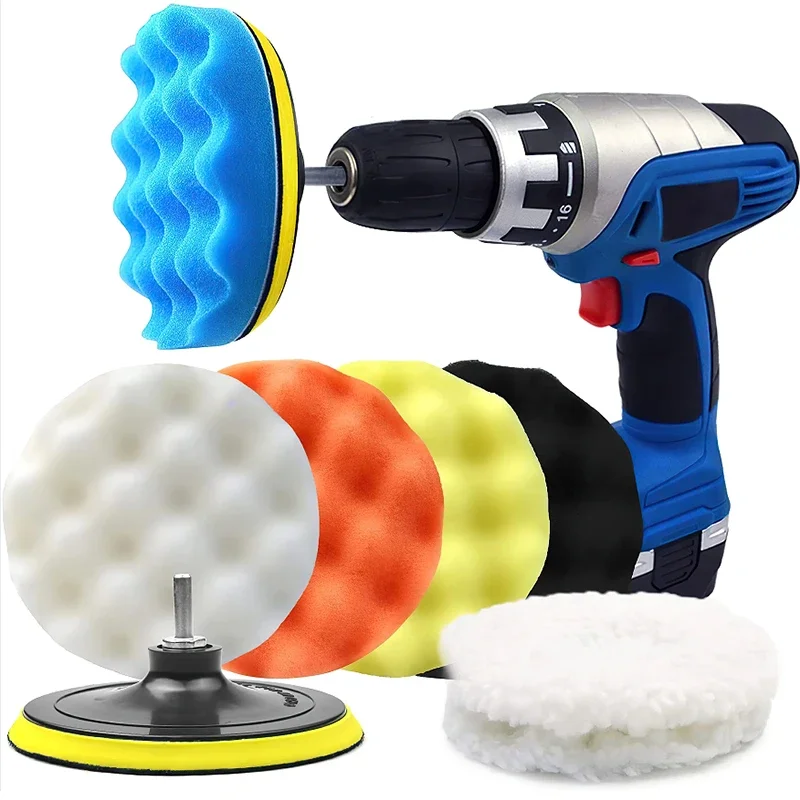 Polish Pad Set Buffer - Novo 8 pçs kit de almofadas