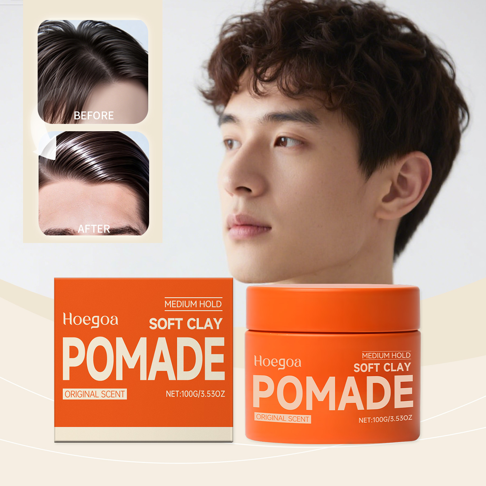 Clay Bar Lubricant - Cera de cabelo original de longa