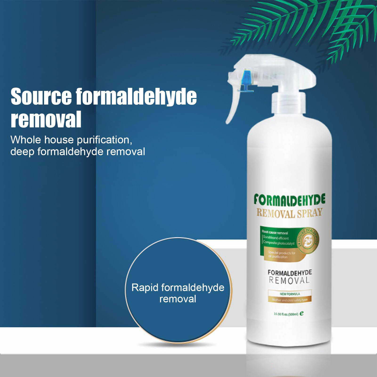 Odor Eliminator Car - 500ml spray de formaldeído efetivamente purificação