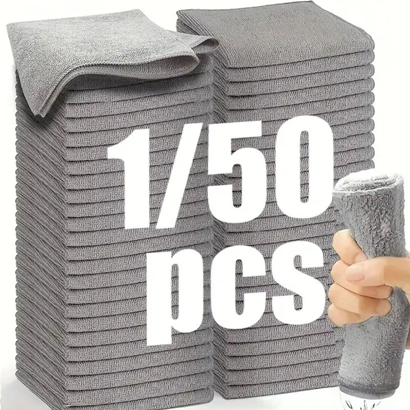 Microfiber Towel Detailing - 1/50 pçs pano de limpeza de