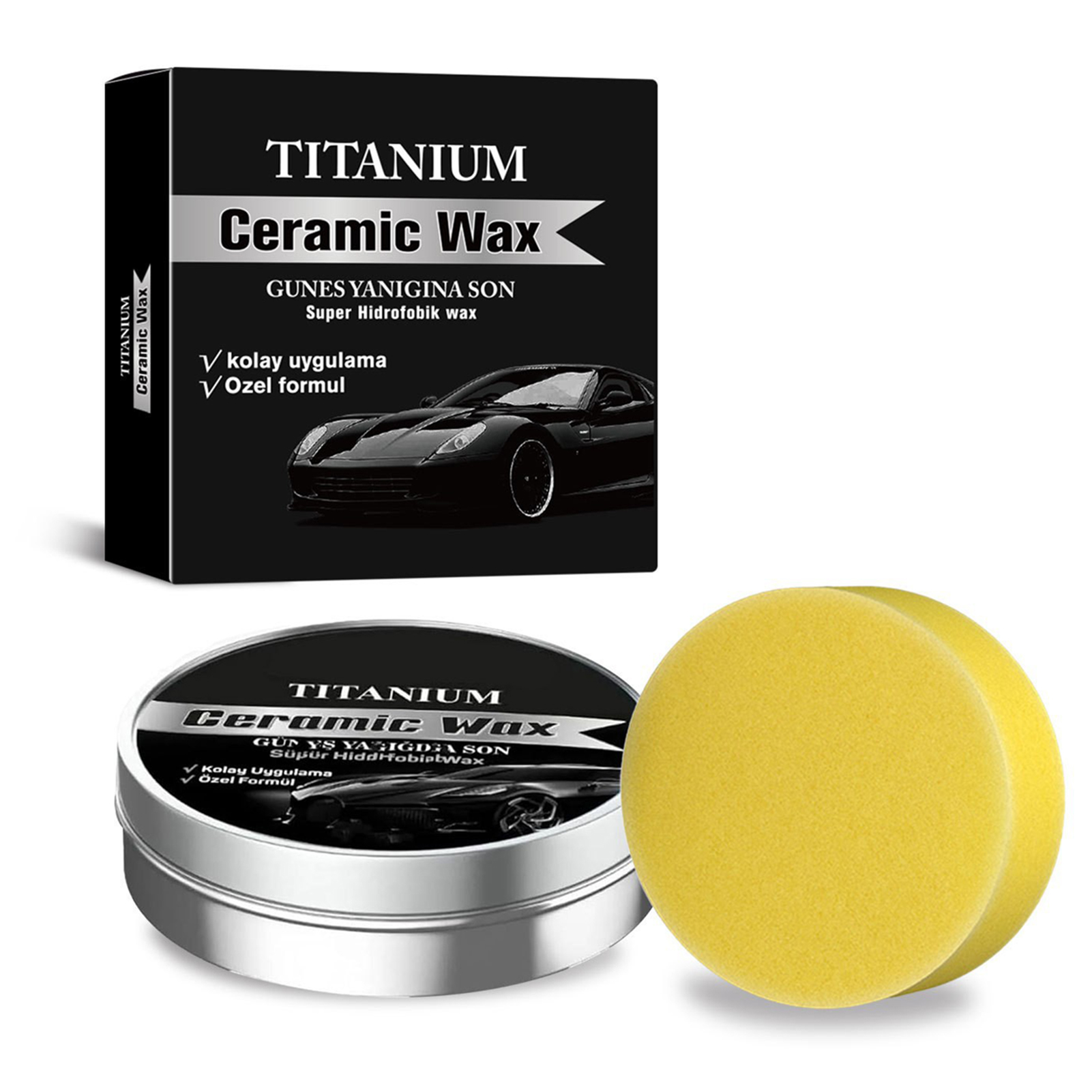Car Wax Ceramic Coating - Cera cerâmica em creme para carros,