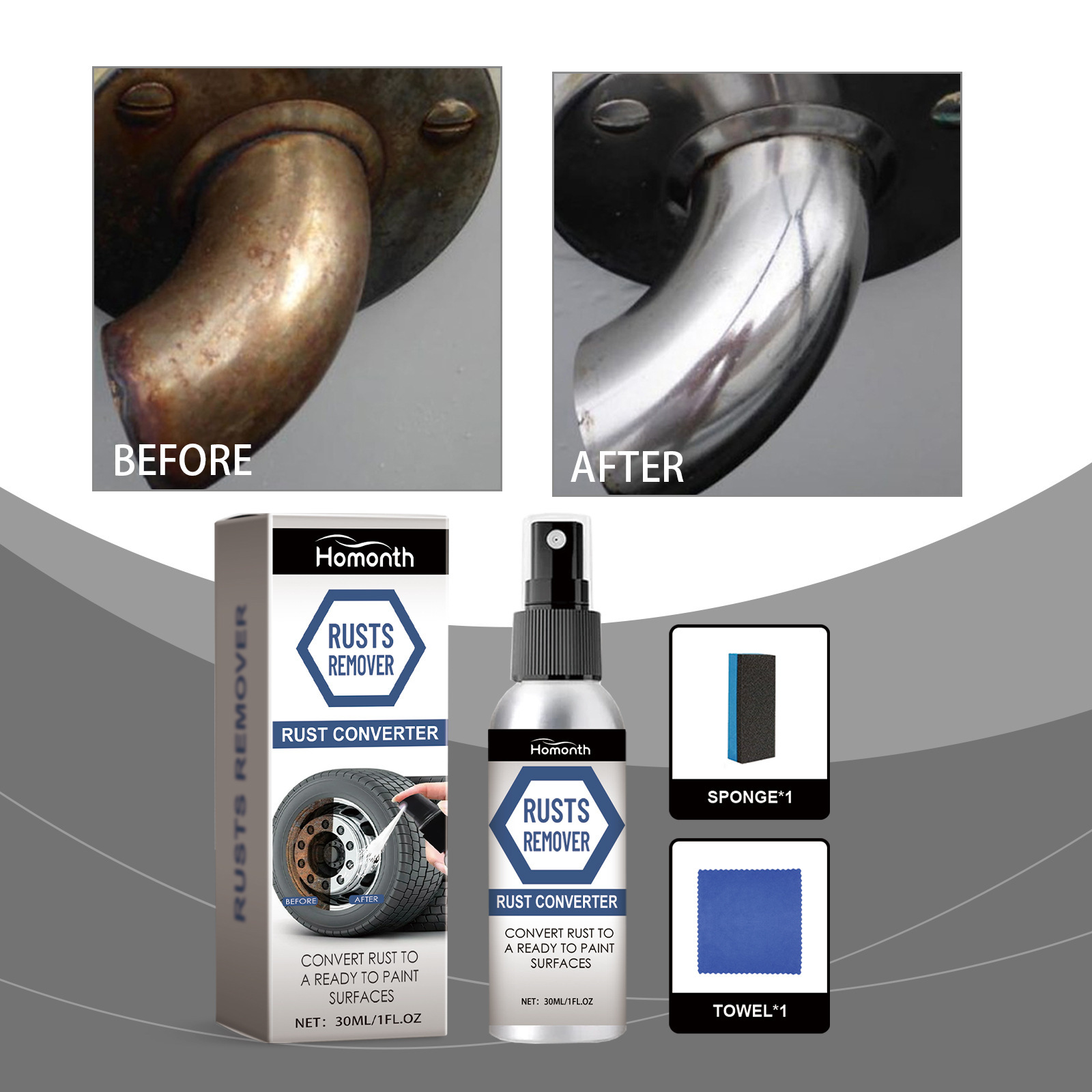 Wheel Cleaner Alloy - Spray removedor de ferrugem para rodas