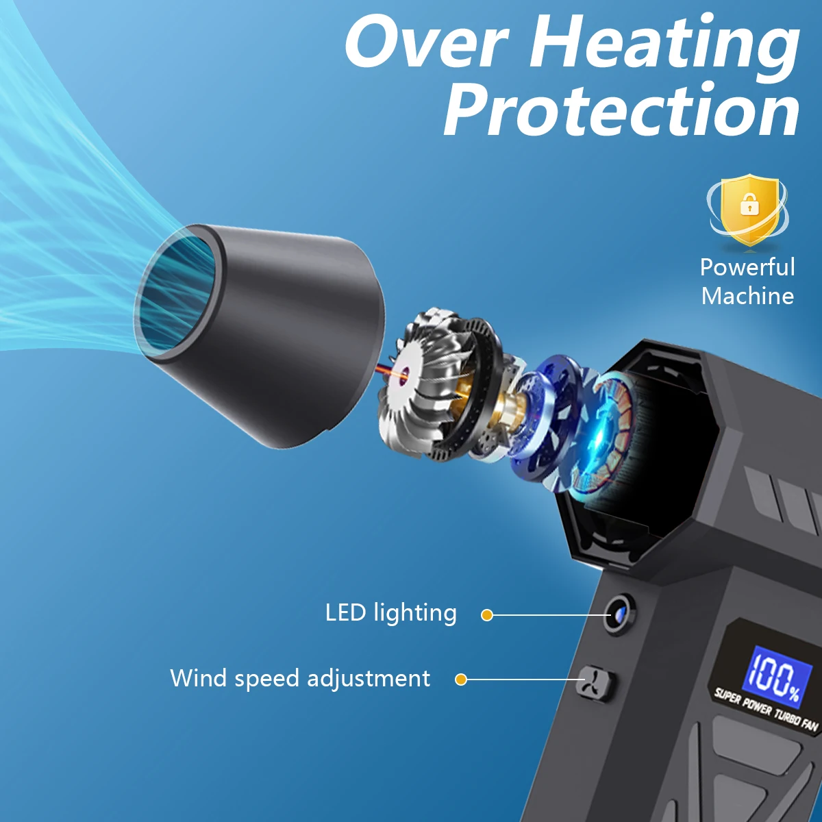 Novo ventilador de ar p70 1100 - Dryer Car Blower avaliação e preço