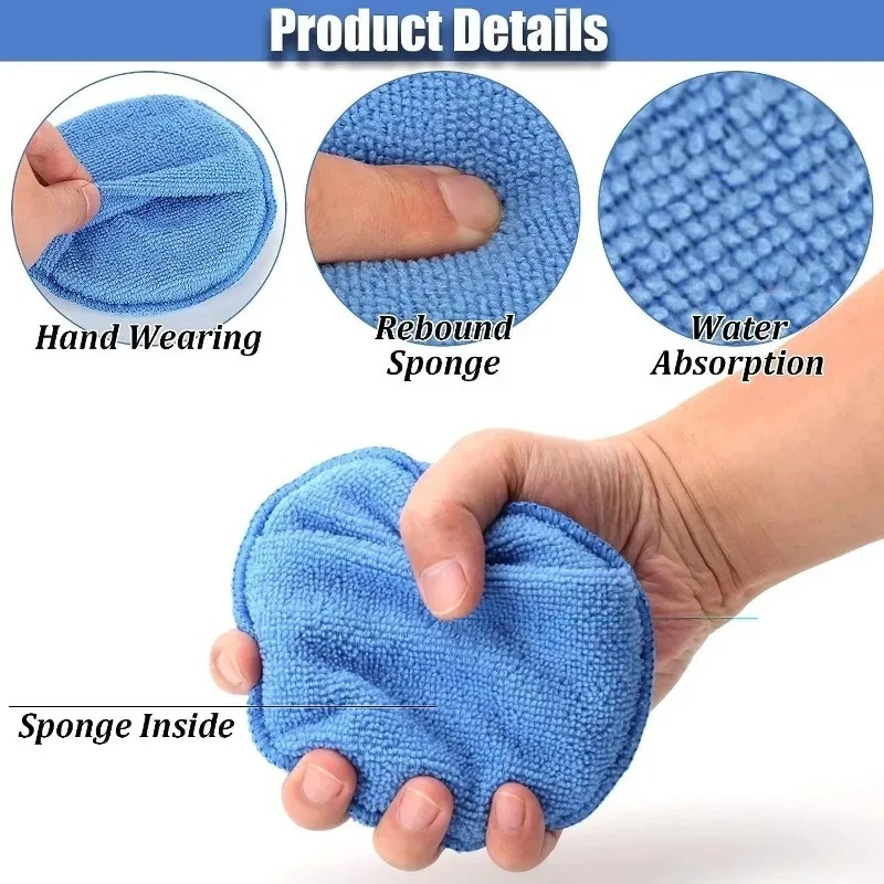 10 Peças de Esponjas Aplicador - Wax Applicator Pad avaliação e preço