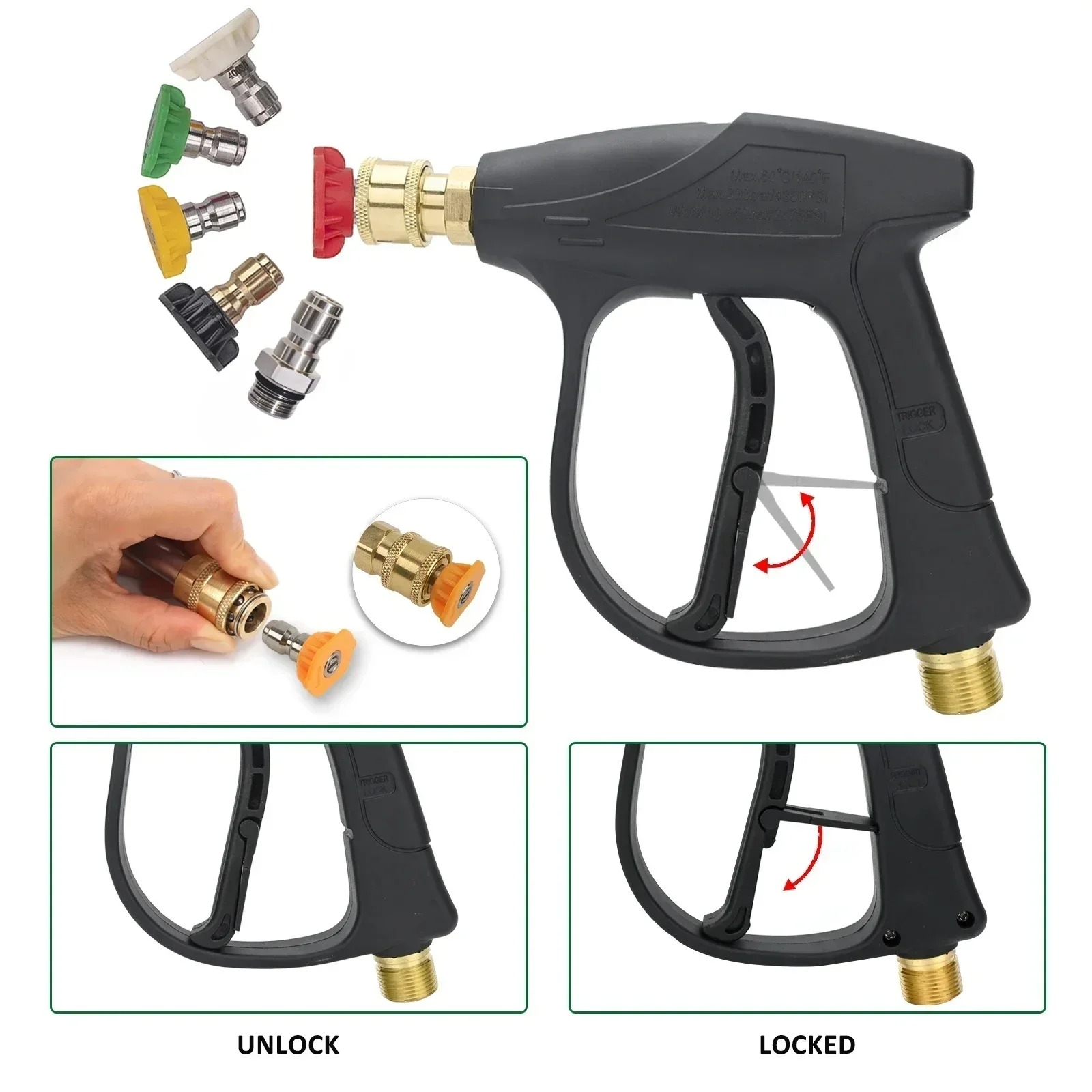 Kit de Canhão de Espuma e Pist - Pressure Washer Foam Gun avaliação e preço