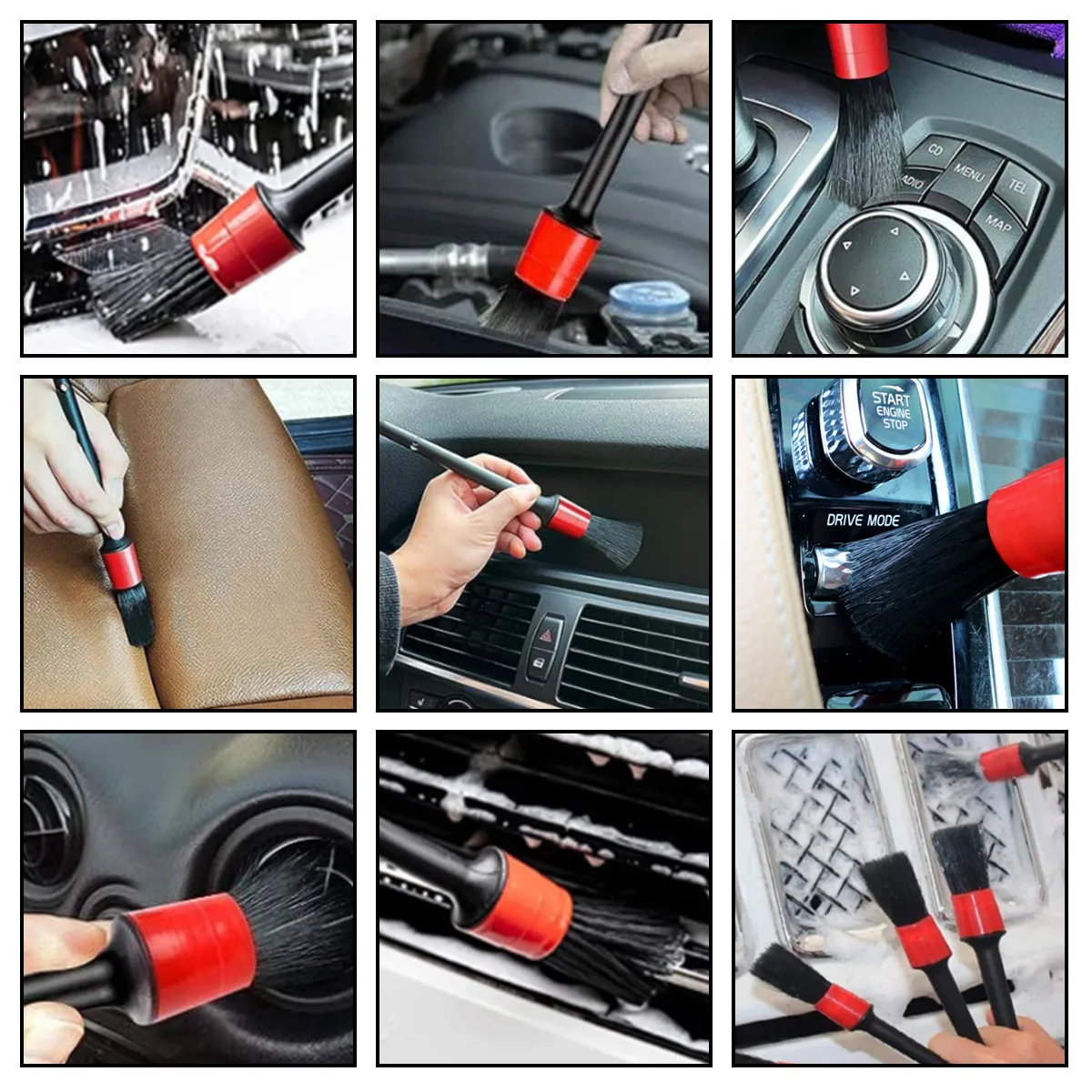 Kit de limpeza de detalhes de  - Dirt Brush Interior avaliação e preço
