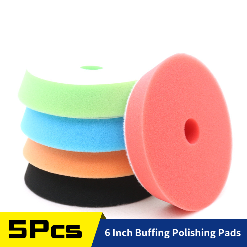 5 pçs 6 polegada esponja polim - Polish Pad Set Buffer avaliação e preço