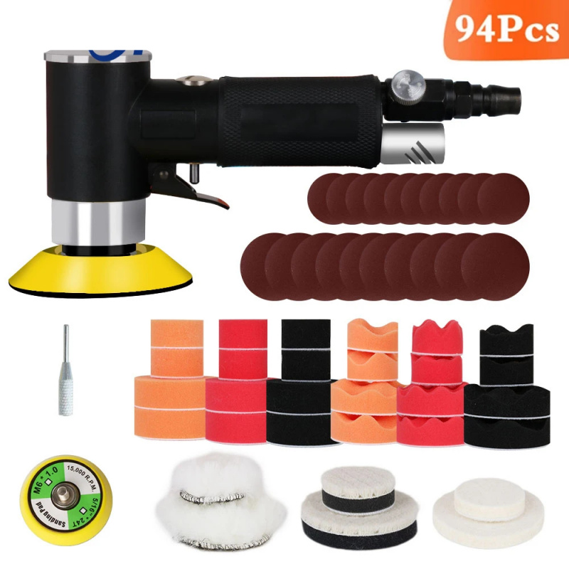 Mini Lixadeira Pneumática, Con - Polish Pad Set Buffer avaliação e preço
