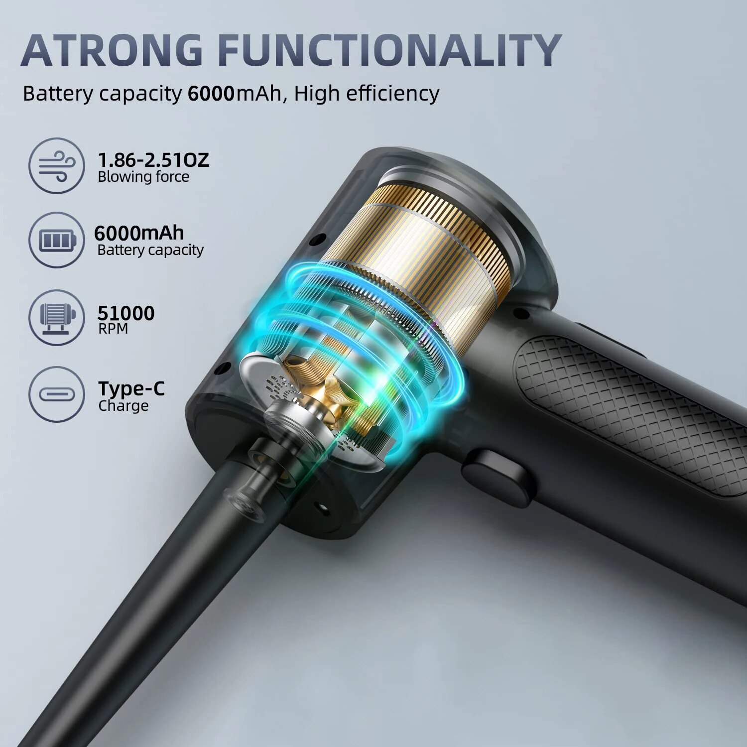 Espanador de ar comprimido elé - Dryer Car Blower avaliação e preço