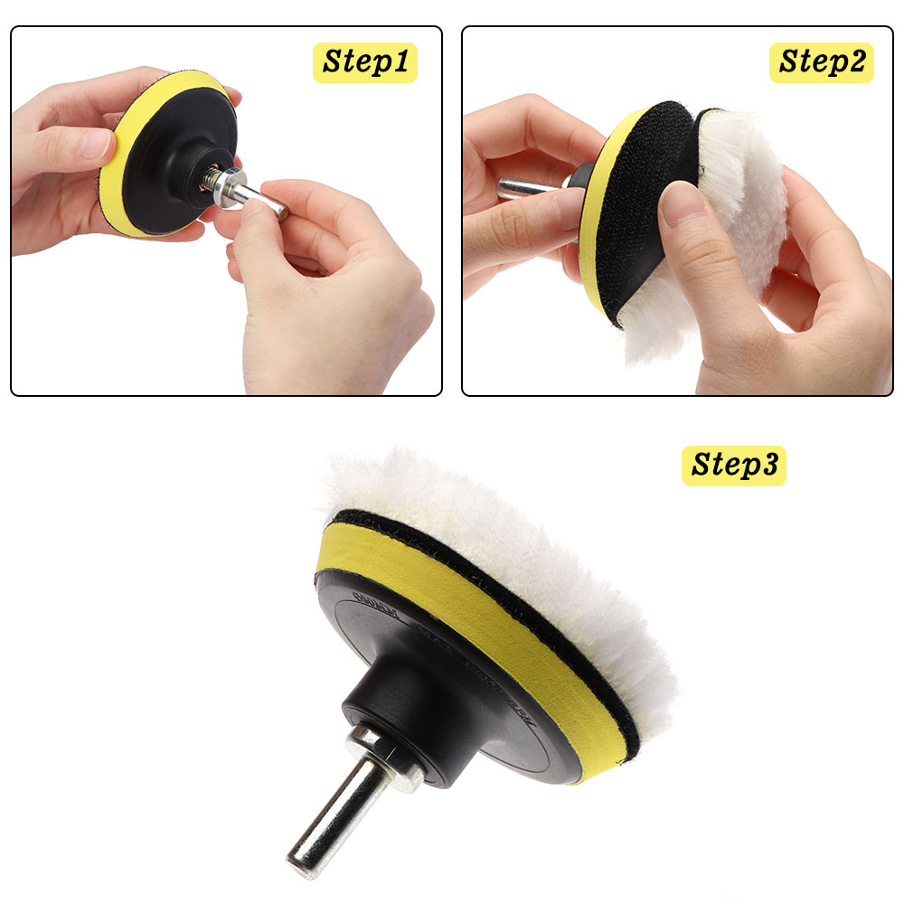 Auto Car Polishing Pad Kit, Ca - Polish Pad Set Buffer avaliação e preço