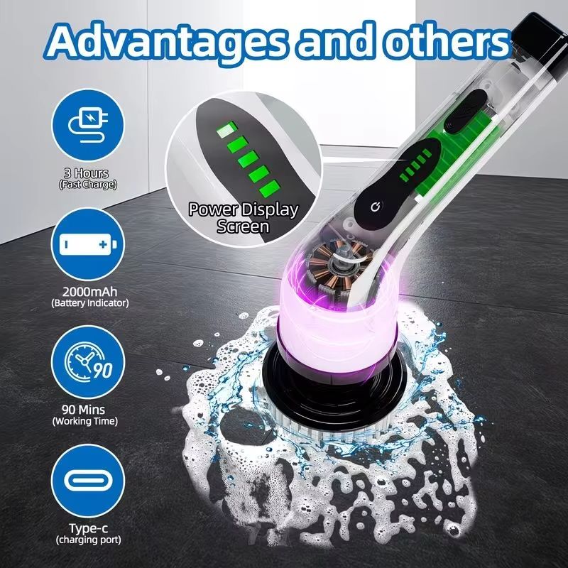 Escova Elétrica Sem Fio, Escov - Car Cleaning Brush avaliação e preço