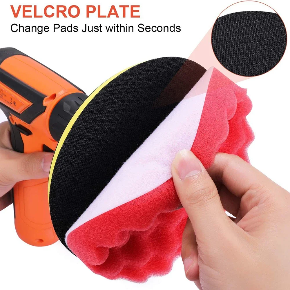 Novo 8 pçs kit de almofadas de - Polish Pad Set Buffer avaliação e preço
